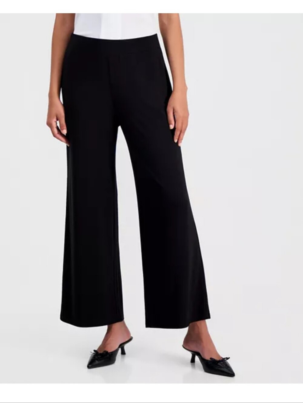Kasper Black Wide Leg Pants